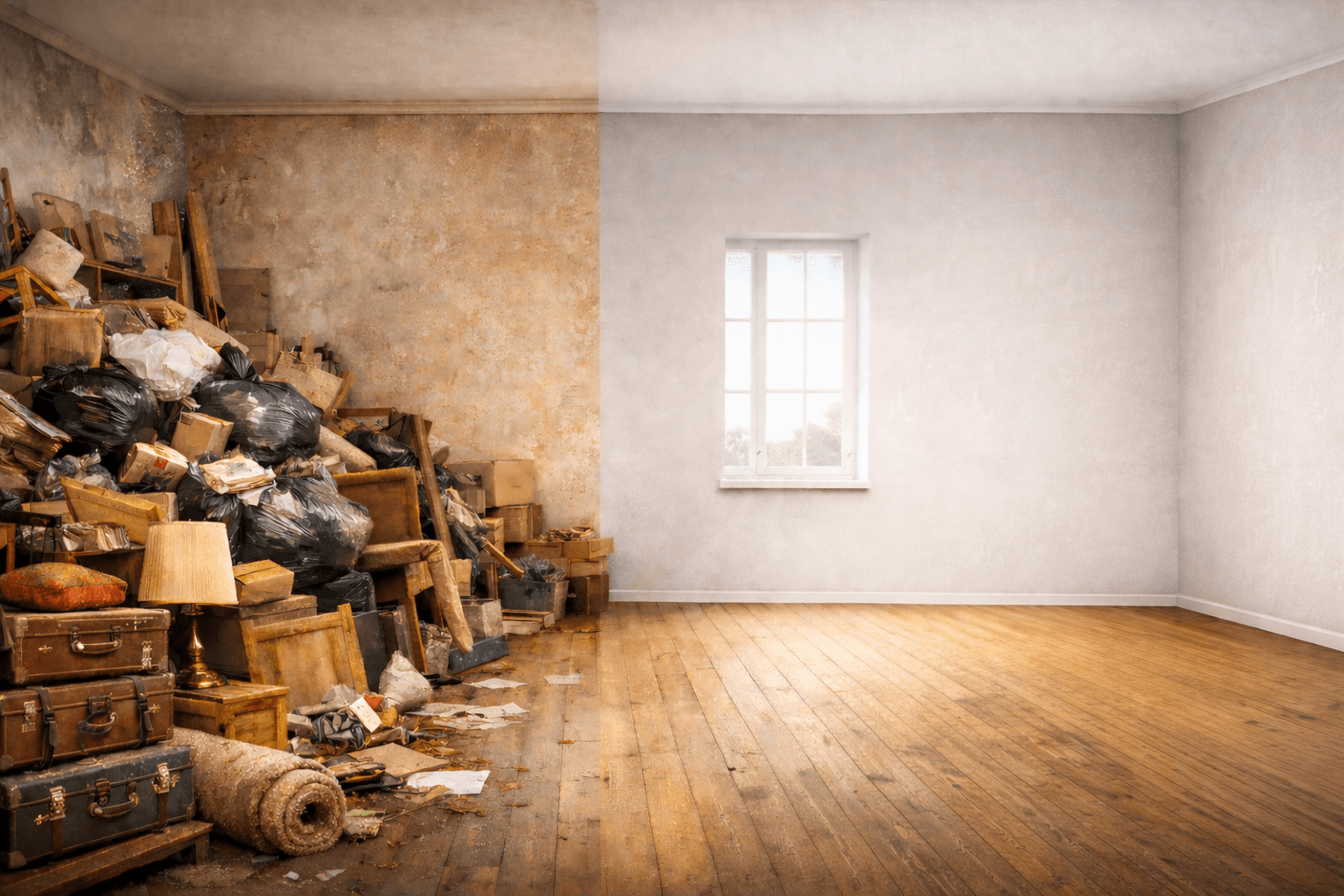 Entrümpelung - Vorher Nachher